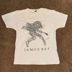 James Bay Concert White Graphic T-Shirt